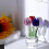 Crystal Tulip Figurine with Vase 1pc 2