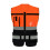 Men's High-Visibility Reflective Vest Yellow V-Neck 5