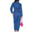 Women's Slim Fit Denim Jumpsuit Long Sleeve Button Down 6