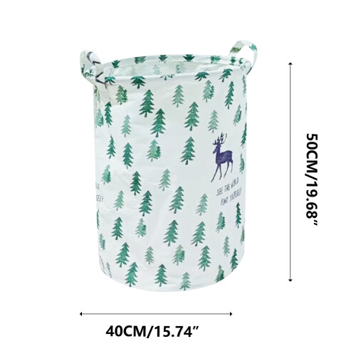Panier à linge fin avec poignées et couvercle, pliable, grand format 1