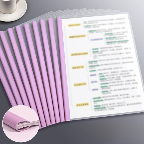 Plastic Document Folder Clear A4 Letter Size 1