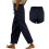 Women's linen pants navy XXL 5