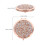 Miroir de maquillage portable ULTNICE avec strass, en ABS, 1 pièce 2