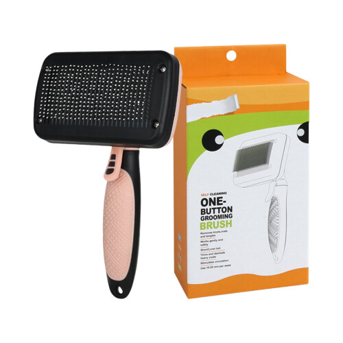 Self-Cleaning Cat Brush for Shedding and Detangling 2