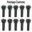 TR413 Snap-In Rubber Tire Valve Caps 10 Pcs 2