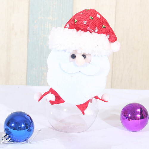 Kerstsnoeppot met pluche deksel (1,5 liter) 2