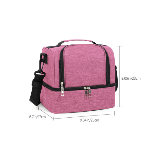Sac isotherme pour déjeuner, imperméable, double couche, glacière 3 couches 2