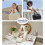 Elouva toilettas, groot, wijd open, 4-in-1, waterdicht 7