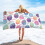 Serviette de plage en microfibre 76 x 152 cm, séchage rapide, anti-sable 2