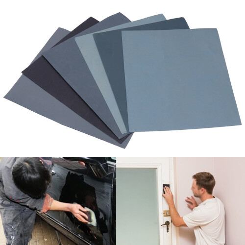 Pretyzoom Dry Wet Sandpaper Assorted Colors 12-Pack 2