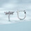 Orecchini a cerchio a forma di libellula in argento sterling 925 con cubi 5
