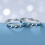 Star Promise Ring S925 Sterling Silver Adjustable Crystal 5