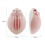 Mouse wireless roz de 2,4 GHz, 1200 DPI, formă ergonomică de hamster 4