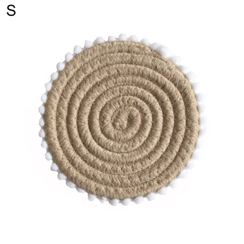 Χαλί για σουβέρ από βαμβακερό σχοινί, θερμομονωμένο, φιλικό προς το περιβάλλον 1