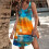 Γυναικείο Φόρεμα με V-Neck, Αμάνικο και Spandex, Burnt Orange, XL 2