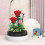 Conjunto de Bonsai com Buquê de Rosas Vermelhas para Meninas 7