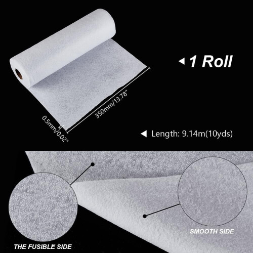 Fusible Interfacing Medium Weight 13.7 in x 10 yd 1