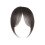 Medium Brown Fake Bangs Human Hair Wispy Fringe 2