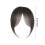 Medium Brown Fake Bangs Human Hair Wispy Fringe 3