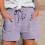 Damlinneshorts bomull lila storlek 3 2