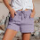 Damlinneshorts bomull lila storlek 3 8