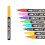 Metalliska markörer fluorescerande konstpennor 3 ml 2