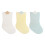 Babyflicka Volangstrumpor Mjuka Bomullsstrumpor 3-pack Gula 2