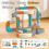 Electric Magnetic Train Track Set STEM Toy 124PCS 3