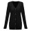 Women's Black Oversized Cardigan Sweater Long Sleeve 5