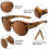 Polarized Sunglasses UV400 Protection Round Cat-Eye 1 Pair 5