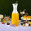 Water Carafe with Flip Top Lid 1 Liter Clear Plastic 4