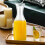 Water Carafe with Flip Top Lid 1 Liter Clear Plastic 5