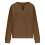 Women's Quilted Pullover Sweatshirt V-Neck Long Sleeve 3