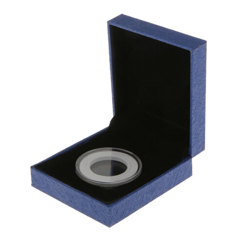 Coin Display Box for 38mm Round Coins Blue 1