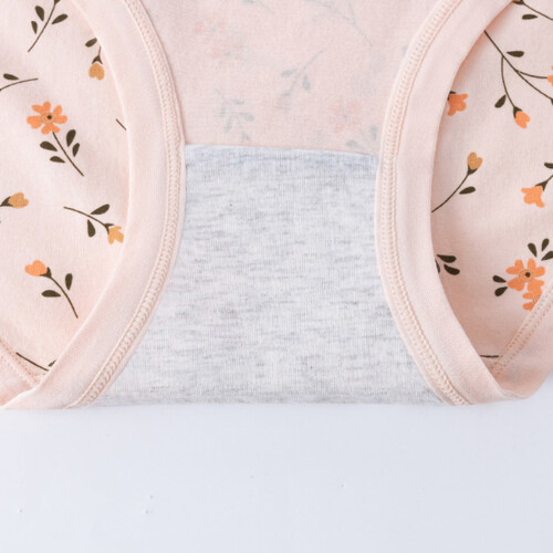 Women's High Waist Cotton Full Coverage Floral Briefs 2
