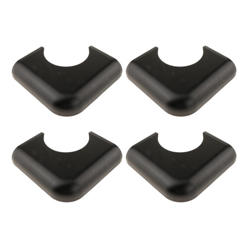 Pool Table Corner Pieces Metal Black 4 Pack 1