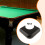Pool Table Corner Pieces Metal Black 4 Pack 7