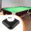 Pool Table Corner Pieces Metal Black 4 Pack 8