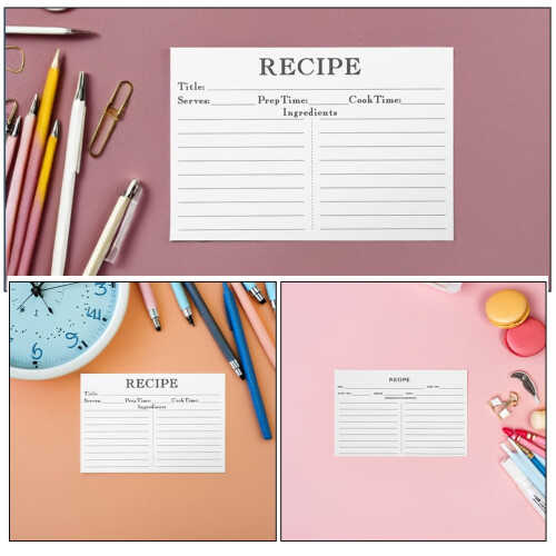 Wedding Recipe Cards Blank Paper 50 pcs 2