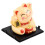Mini Solar Lucky Cat Car Decoration Yellow 4