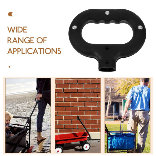 Wagon Handle Bars Black Plastic Accessory 1 Set 2