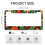 Italian Noodles License Plate Frame Aluminum 2-Pack 3