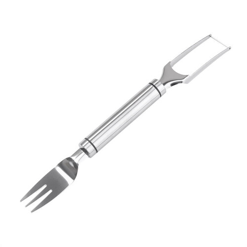 Stainless Steel Watermelon Melon Cutter Fork Silver 1