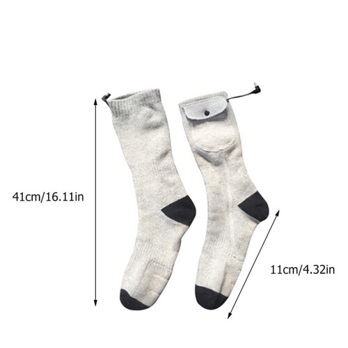 Heated Socks Women's Thermal Cotton Rechargeable USB 1