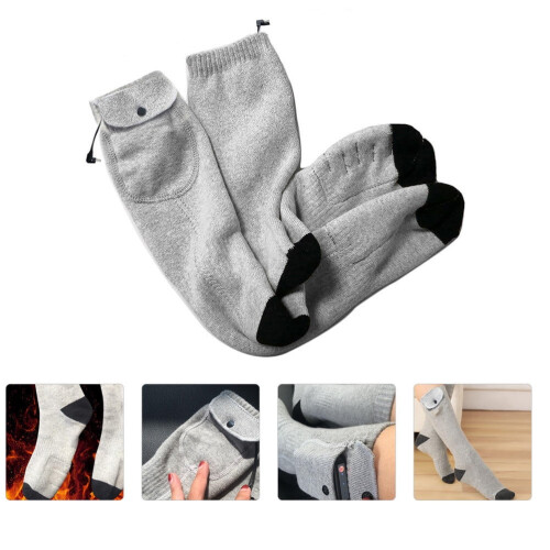 Heated Socks Women's Thermal Cotton Rechargeable USB 2