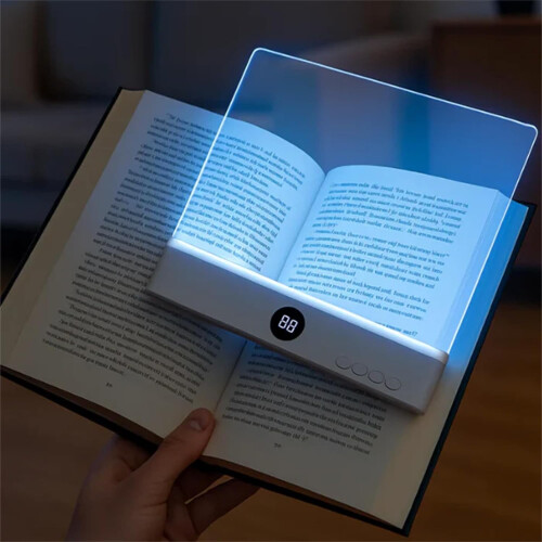 Wiederaufladbare LED-Buchlampe mit Clip, augenschonend, 3 Farben 2