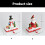 Christmas snowman resin stocking hanger 1 piece 3