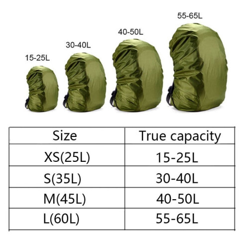 Backpack Nylon Waterproof 20-80L Outdoor Camping Hiking 2