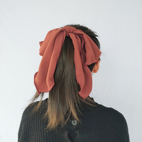 Bow Knot Hair Tie Fabric Ponytail Holder Elastic Band 2