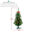 Pre-Lit Christmas Tree 3ft Warm White 30 Lights 129 Tips 4